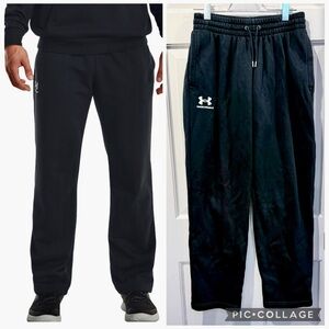 Under Armour Men’s Icon Black Fleece Open Hem Sweat pant Size M